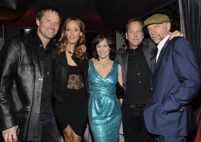 Jeffrey Nordling, Kim Raver, Sarah Clarke, Kiefer Sutherland, Xander Berkeley at 24 Series Finale Party