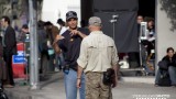 Sterling Rush on set of 24 Season 8