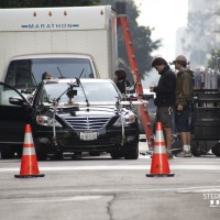 24 Season 8 filming car chase January 2010 set pictures