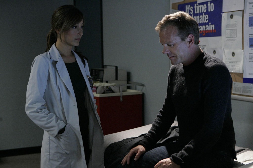 Christina Chang as Sunny Macer and Jack Bauer 24 Season 7 Episode 17