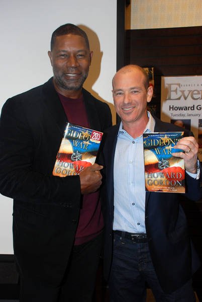 Dennis Haysbert and Howard Gordon at Gideon's War book signing event