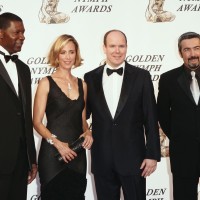 Dennis Haysbert Kim Raver and Jon Cassar at Monte Carlo Television Festival 2006