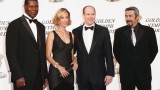 Dennis Haysbert Kim Raver and Jon Cassar at Monte Carlo Television Festival 2006