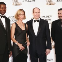 Dennis Haysbert Kim Raver and Jon Cassar at Monte Carlo Television Festival 2006