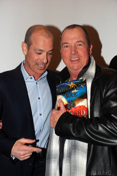 Howard Gordon and Gregory Itzin at Gideon's War book signing event in LA