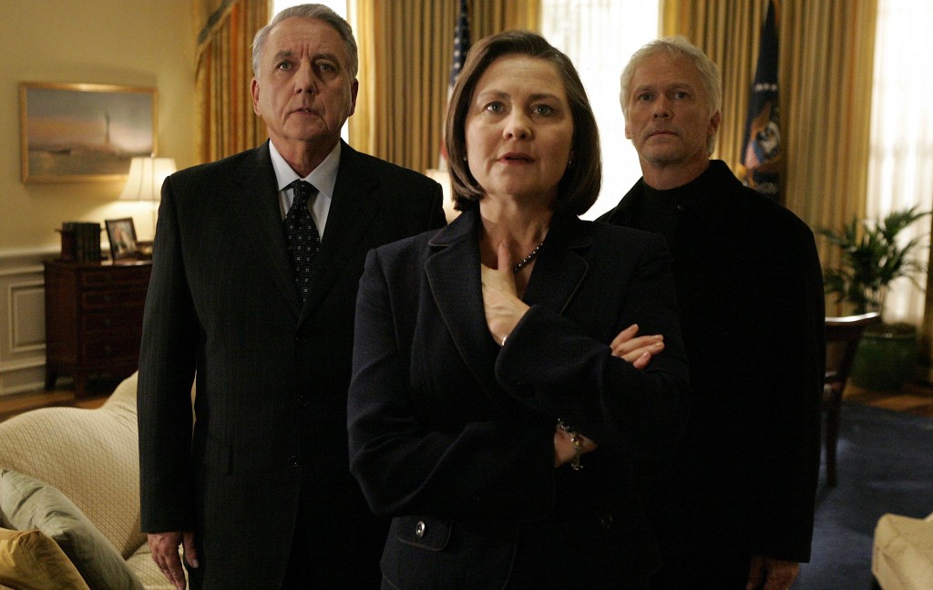 Ethan Kanin Allison Taylor and Bill Buchanan in White House 24 Season 7 Episode 8