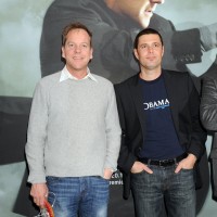 Kiefer Sutherland and Carlos Bernard at 24 Press Conference in Munich, Germany