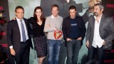 Annie Wersching Kiefer Sutherland Carlos Bernard and Jon Cassar at 24 Press Conference in Munich, Germany