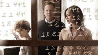 Kiefer Sutherland, David Mazouz, and Gugu Mbatha-Raw in a Touch Season 1 promotional photo