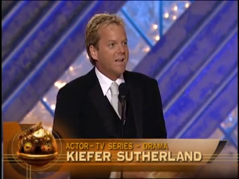 Kiefer Sutherland best actor in TV drama Golden Globes