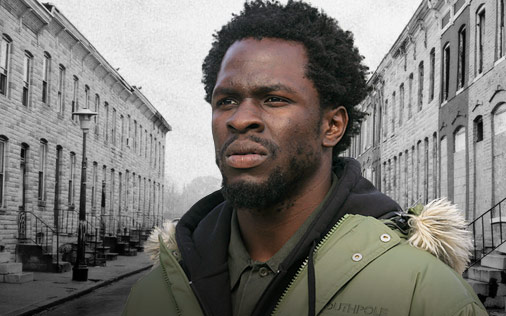 Gbenga Akinnagbe in The Wire