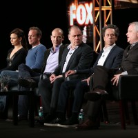 Mary Lynn Rajskub, Kiefer Sutherland, Howard Gordon, Evan Katz, Brian Grazer, and Manny Coto at the 24: Live Another Day Panel