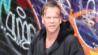 Set photo of Kiefer Sutherland filming the 24 Series Finale