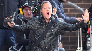 Kiefer Sutherland on set of 24 Live Another Day