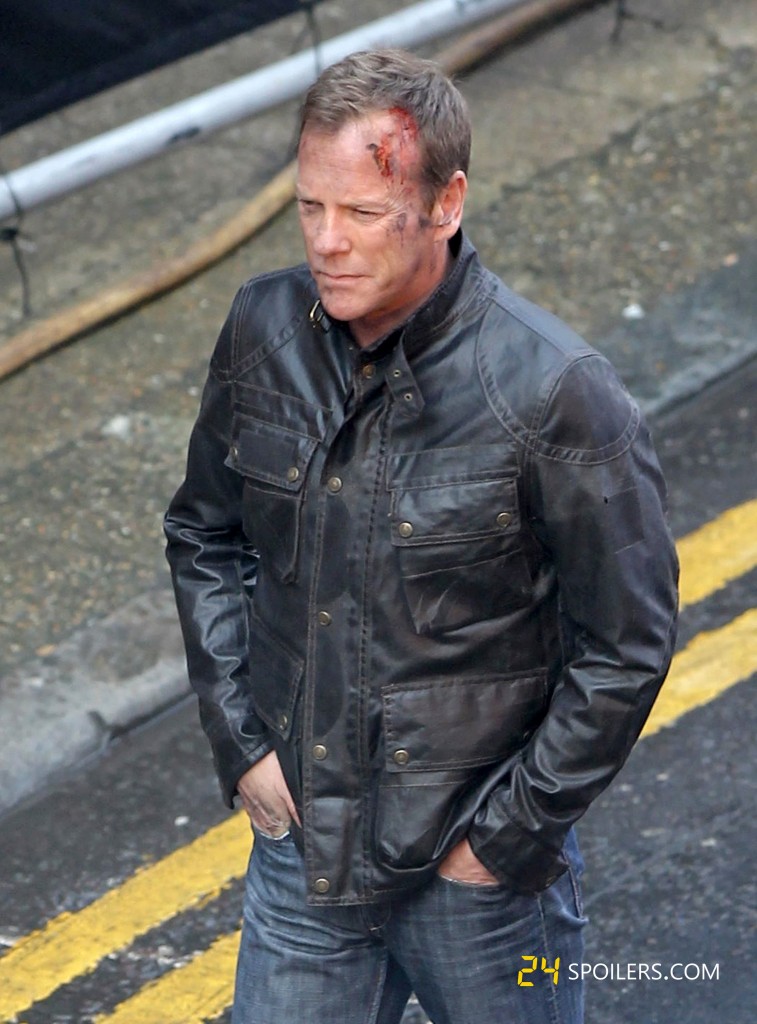 Kiefer Sutherland Filming "24: Live Another Day" in London