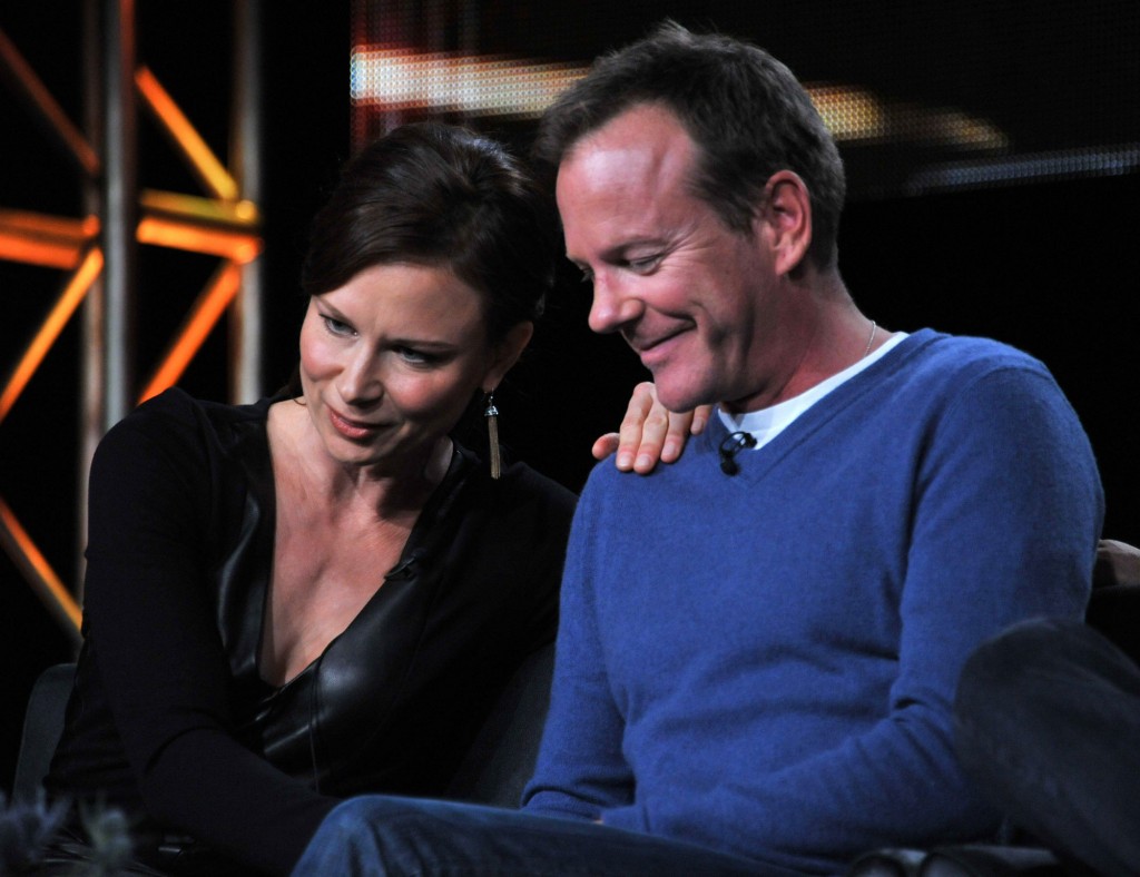 Mary Lynn Rajskub and Kiefer Sutherland on the 24: Live Another Day panel