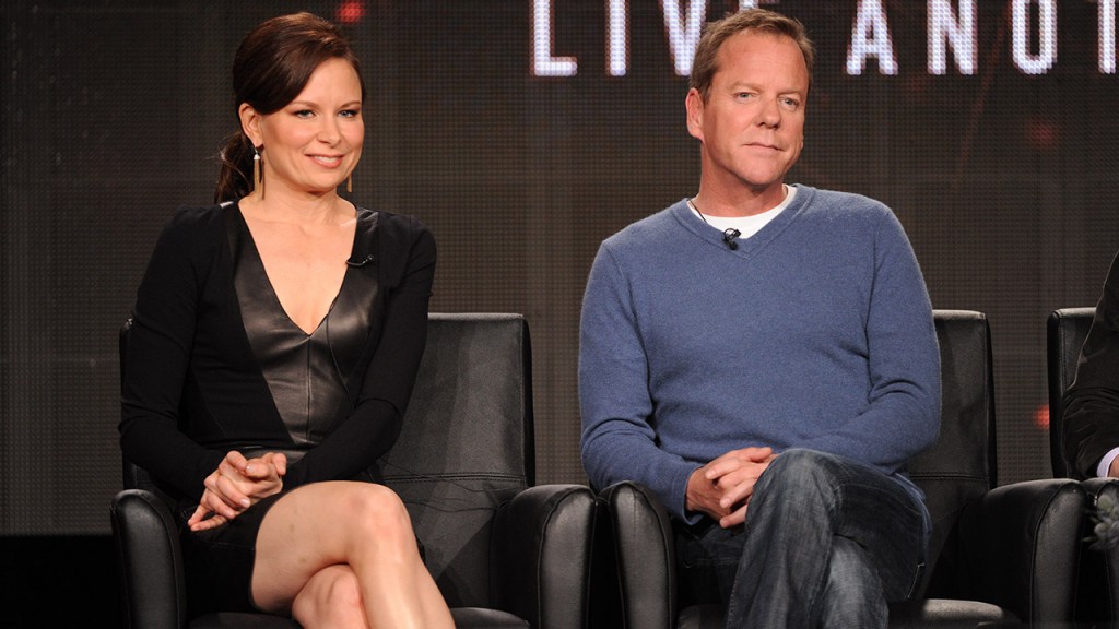 Mary Lynn Rajskub and Kiefer Sutherland at TCA14 24: Live Another Day Panel