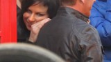 Mary Lynn Rajskub and Kiefer Sutherland filming 24: Live Another Day Promotional Video