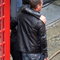 Mary Lynn Rajskub, Kiefer Sutherland filming 24: Live Another Day Promotional Video in London