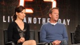 Mary Lynn Rajskub beautiful legs and Kiefer Sutherland at 24 Live Another Day TCA Panel