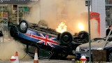 Union Jack cab explodes during 24: Live Another Day filming