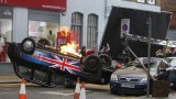 London cab explodes during 24: Live Another Day filming