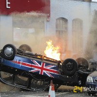 London cab explodes during 24: Live Another Day filming