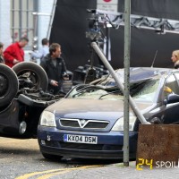 London cab explodes during 24: Live Another Day filming