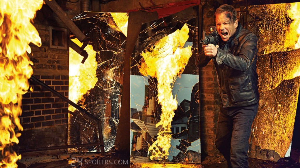 Kiefer Sutherland gets fired up for his photo shoot with EW