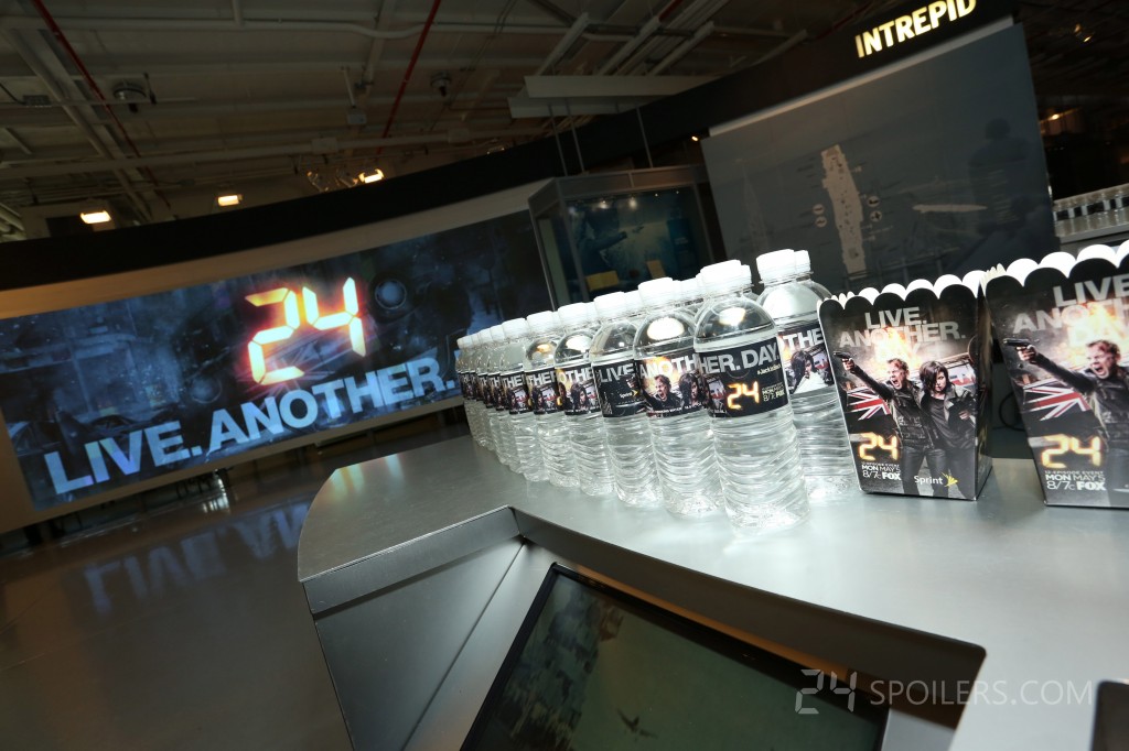 24: Live Another Day Premiere Screening in NYC - water bottles