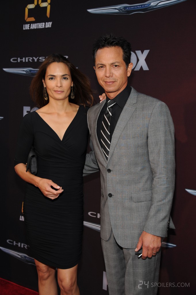 Benjamin Bratt and wife Talisa Soto at 24: Live Another Day Premiere screening