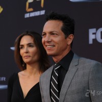 Benjamin Bratt and wife Talisa Soto at 24: Live Another Day Premiere screening