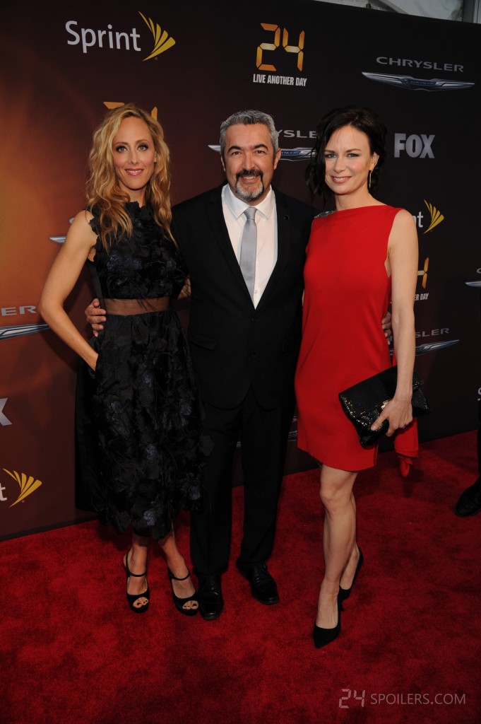 Kim Raver, Jon Cassar, and Mary Lynn Rajskub at 24: Live Another Day premiere