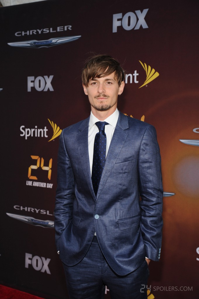 Giles Matthey at 24: Live Another Day premiere screening in NYC