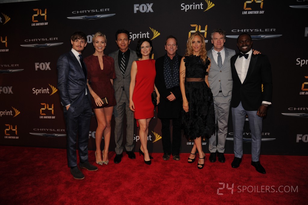 The cast of 24: Live Another Day attend the premiere screening
