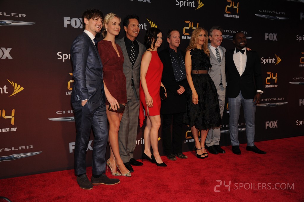 The cast of 24: Live Another Day attend the premiere screening