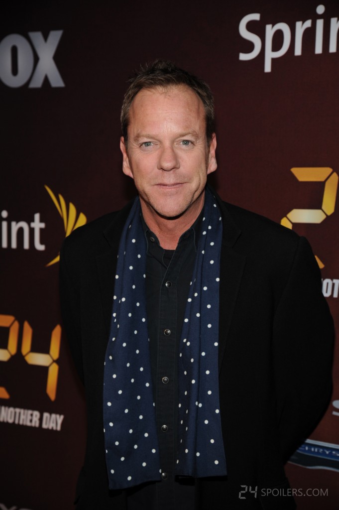 Kiefer Sutherland at the 24: Live Another Day premiere screening in NYC