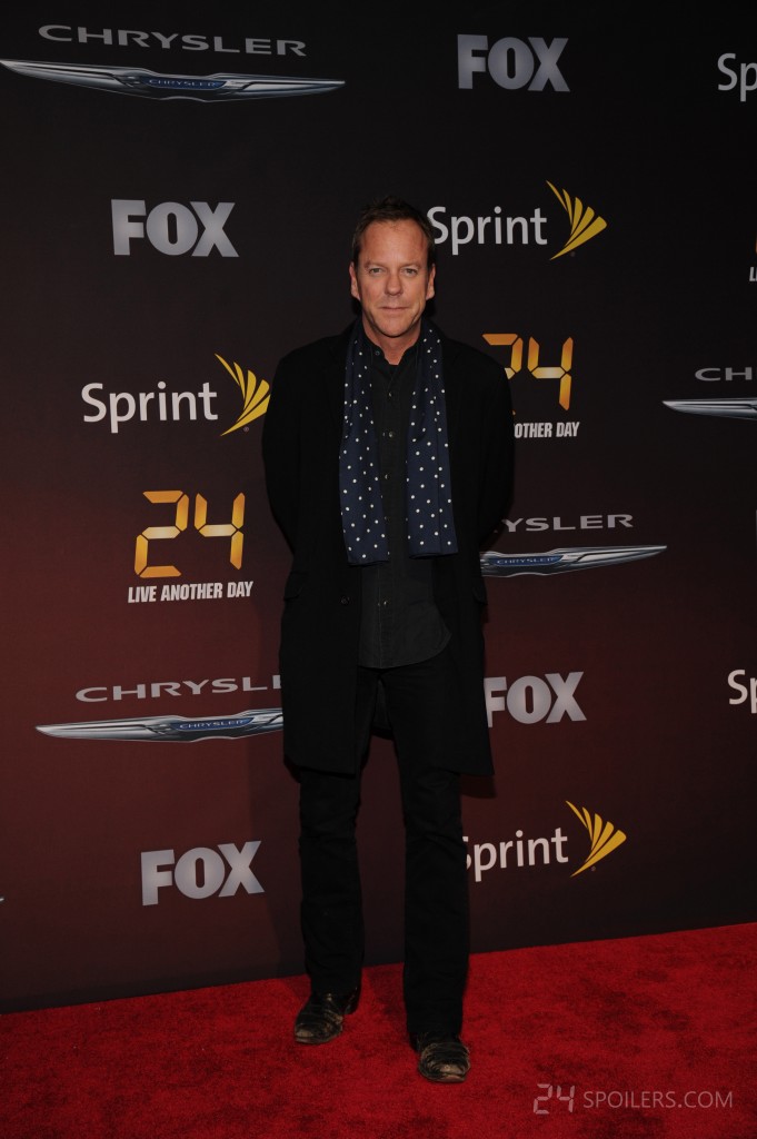 Kiefer Sutherland at the 24: Live Another Day premiere screening in NYC