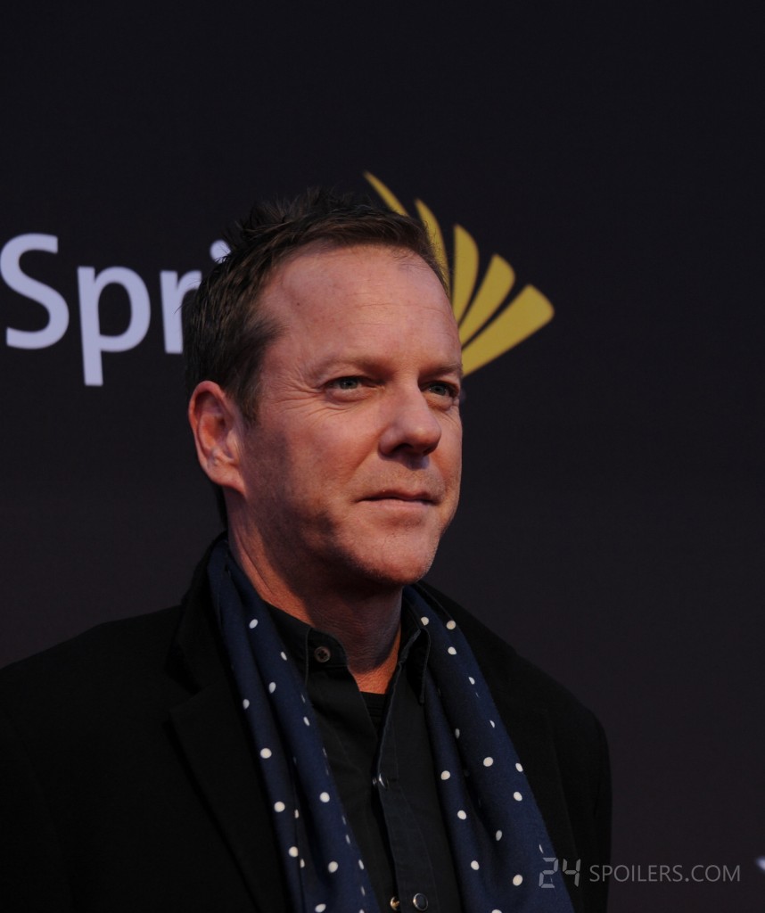 Kiefer Sutherland at the 24: Live Another Day premiere screening in NYC