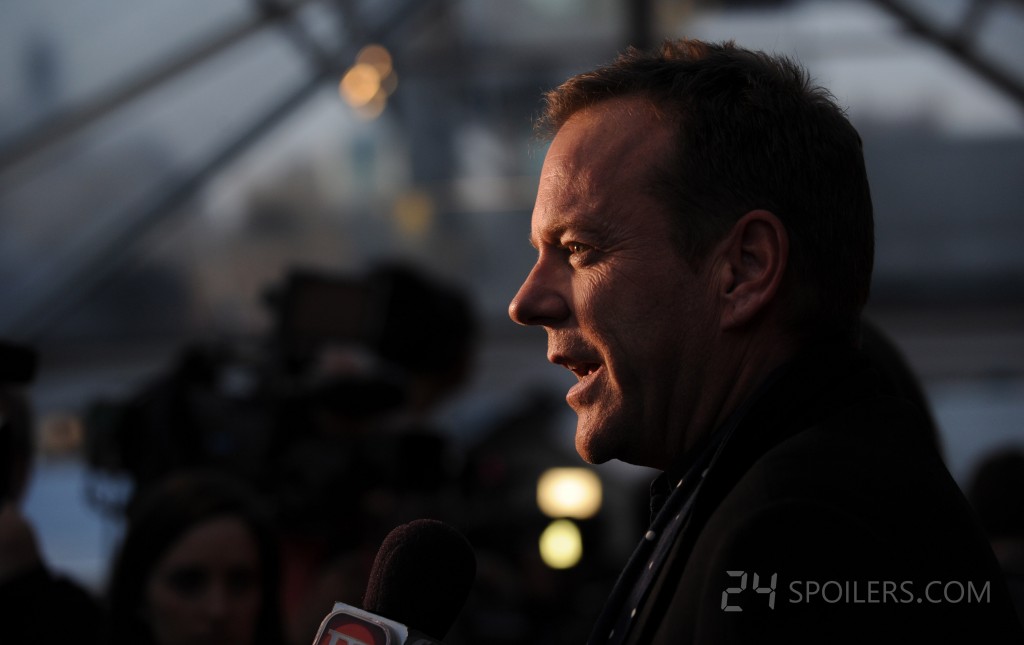 Kiefer Sutherland at the 24: Live Another Day premiere screening in NYC