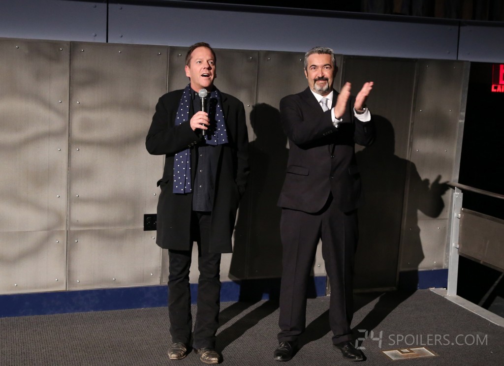 Kiefer Sutherland and Jon Cassar at 24: Live Another Day premiere screening in NYC