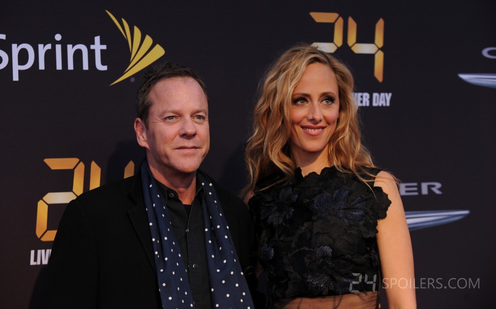 Kiefer Sutherland and Kim Raver at 24: Live Another Day premiere screening in NYC