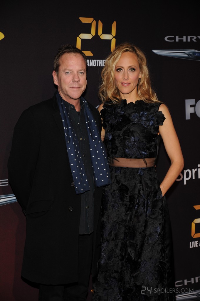 Kiefer Sutherland and Kim Raver at 24: Live Another Day premiere screening in NYC