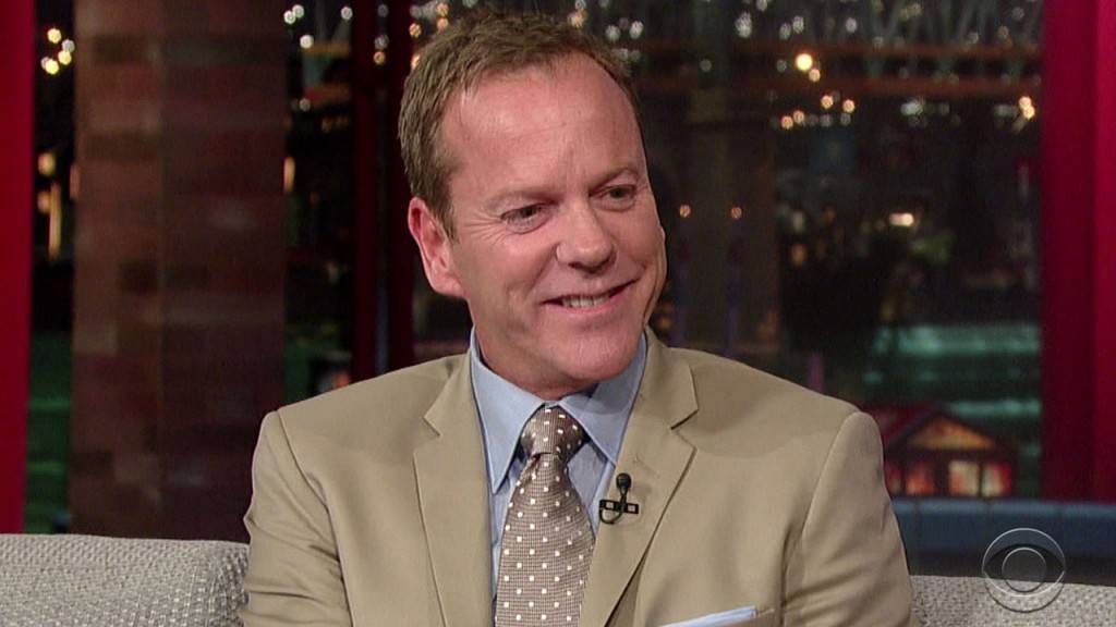 Kiefer Sutherland on Letterman