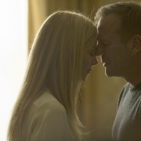 Audrey (Kim Raver) and Jack Bauer (Kiefer Sutherland) share a moment in 24: Live Another Day Episode 5