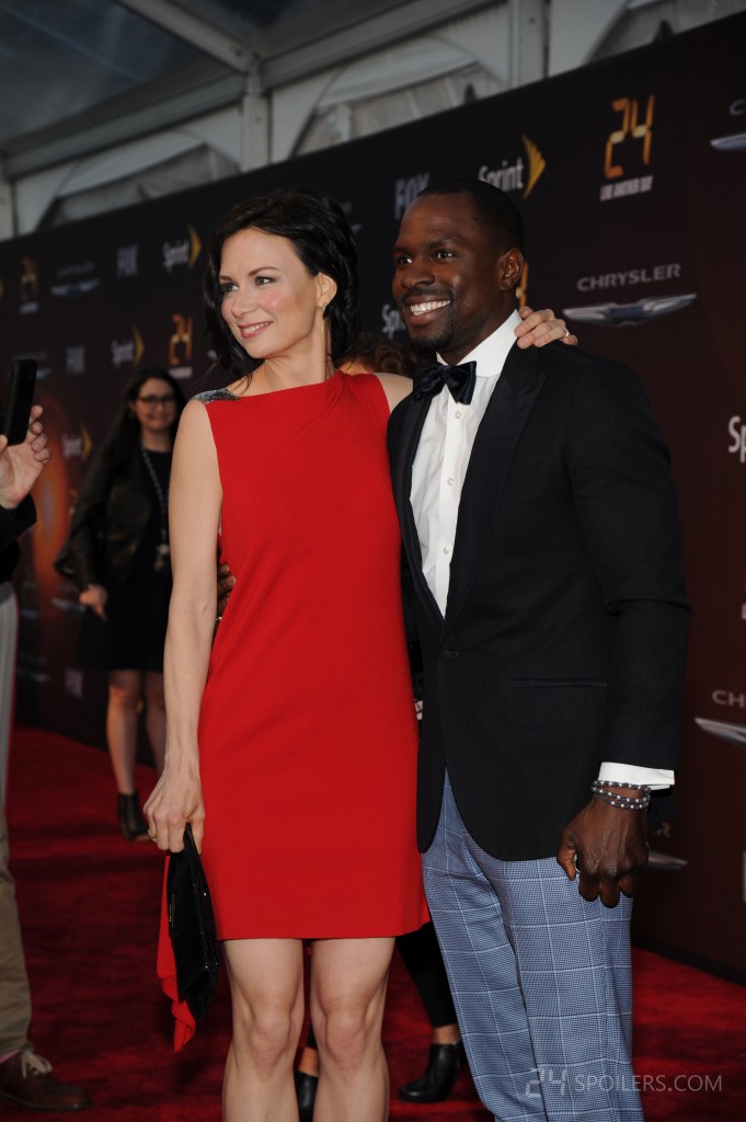 Mary Lynn Rajskub and Gbenga Akinnagbe at 24: Live Another Day premiere screening