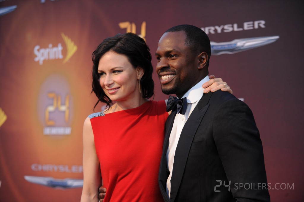 Mary Lynn Rajskub and Gbenga Akinnagbe at 24: Live Another Day premiere screening