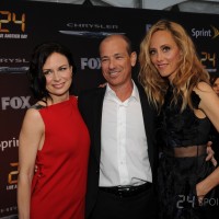 Mary Lynn Rajskub, Howard Gordon, and Kim Raver at 24: Live Another Day premiere