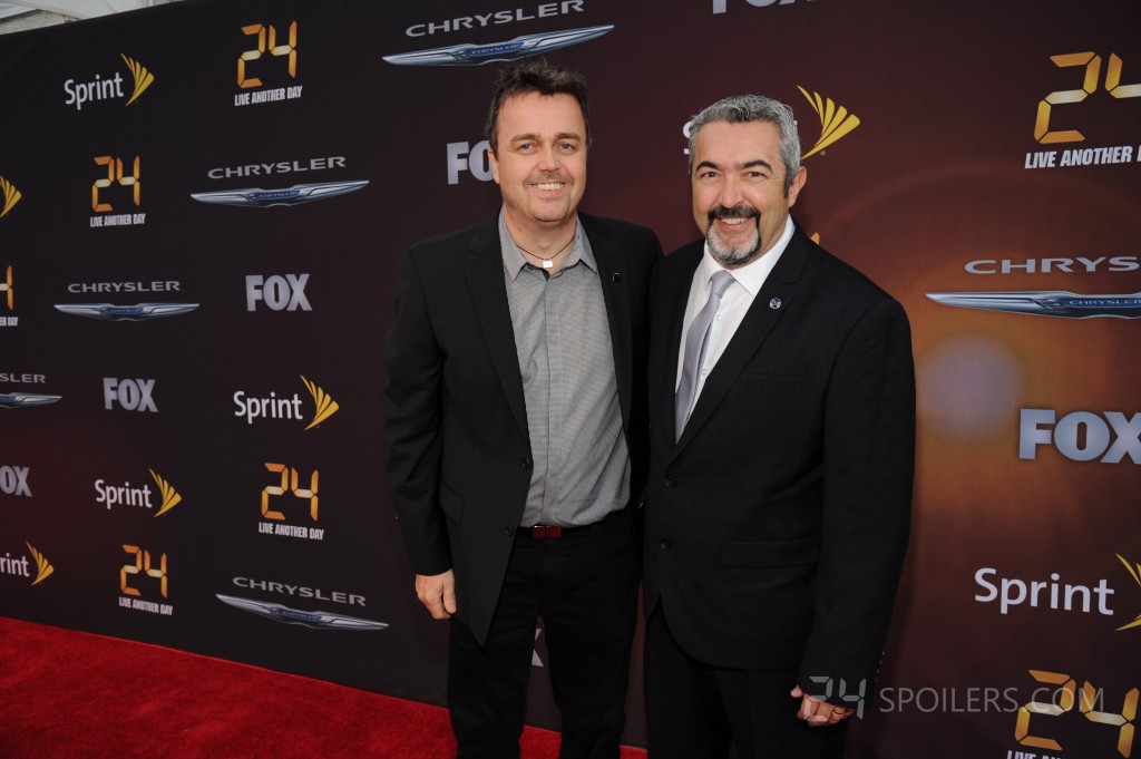 Sean Callery and Jon Cassar at 24: Live Another Day premiere in NYC