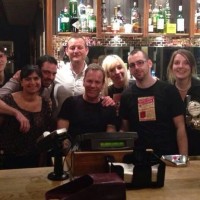 Kiefer Sutherland and 24 crew wrap party at Hare and Hounds Pub